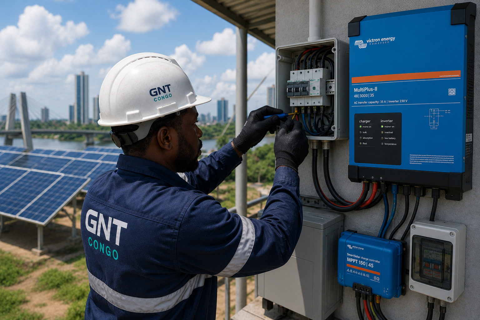 Installation onduleurs Victron et protection énergie