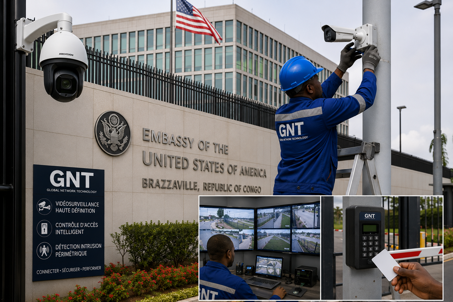 Ambassade des États-Unis au Congo — Sécurité électronique & Contrôle d'accès